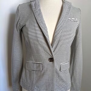 Nwt Banana Republic Stripped Cotton Blazer XS